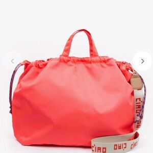 Clare V Sac Tout Neon Coral